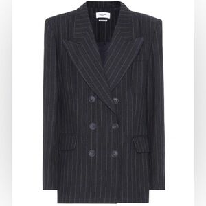 Linen pinstripe blazer